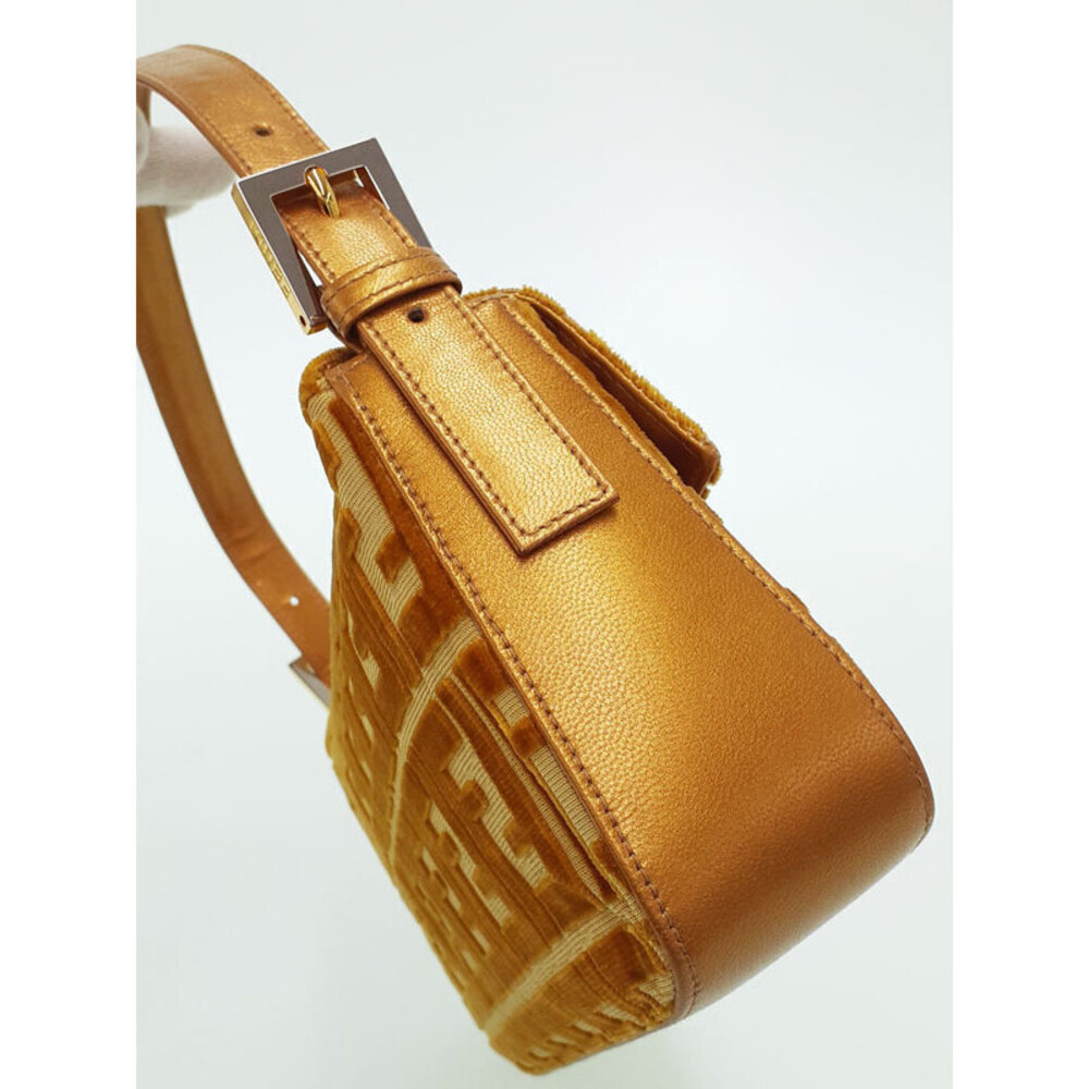 Fendi Zucca Baguette Shoulder Bag Handbag Brown - Picture 8 of 9